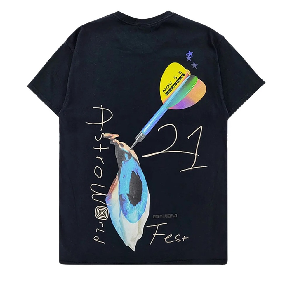 Travis Scott Black Astroworld Graphic Tee